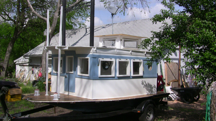 First Boat Built - Paddle Wheel Boat